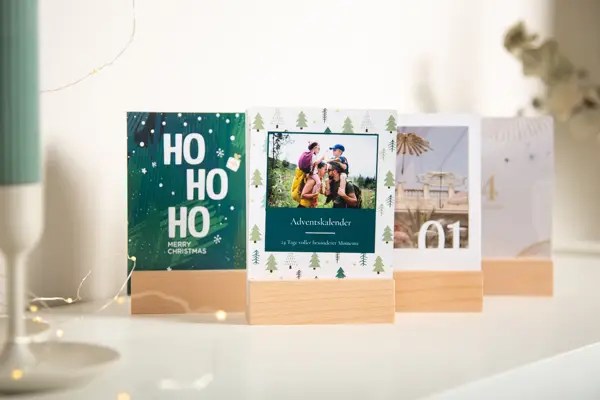 Foto Adventskalender Holzaufsteller