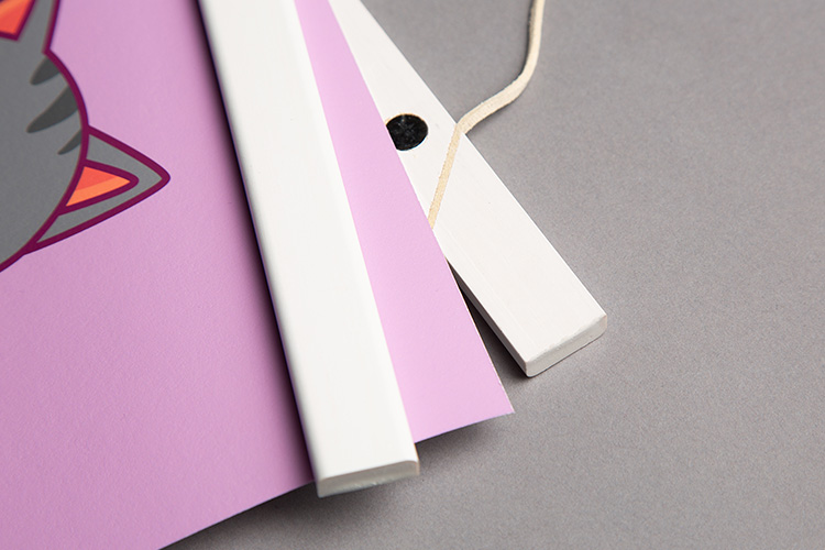 Posterleiste 42 cm Weiß