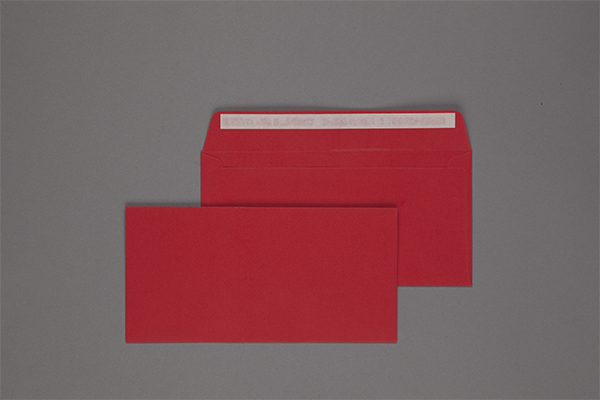 Umschlag 110 x 220 mm - Rot