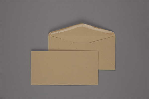Umschlag 110 x 220 mm - Kraftpapier