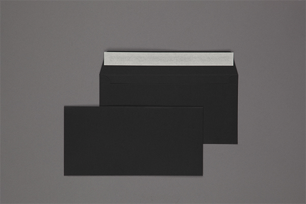 Umschlag 110 x 220 mm - Schwarz