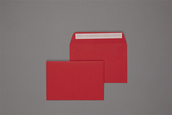 Umschlag 114 x 162 mm - Rot