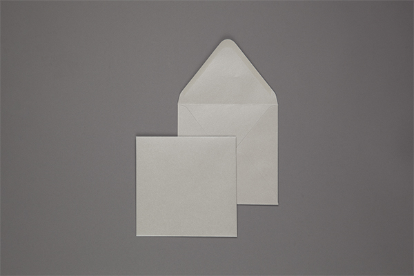 Umschlag 160 x 160 mm - Silber