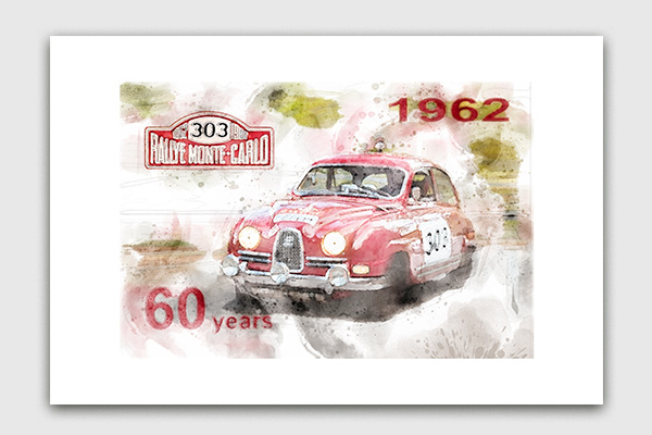 SAAB Kunstdruck 60 Years